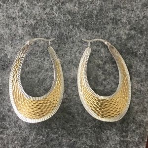 Two tone earrings